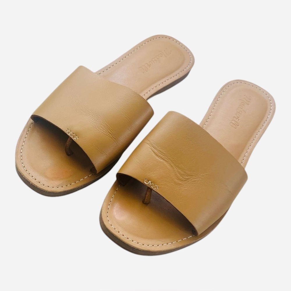 Madewell Tan Minimalist Leather Sandals